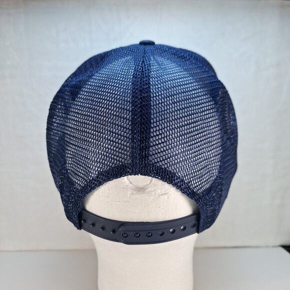 Vintage Funny Fishing Trucker Hat Cap Mesh Snapback Navy-Definition Of Fishing - Picture 4 of 8